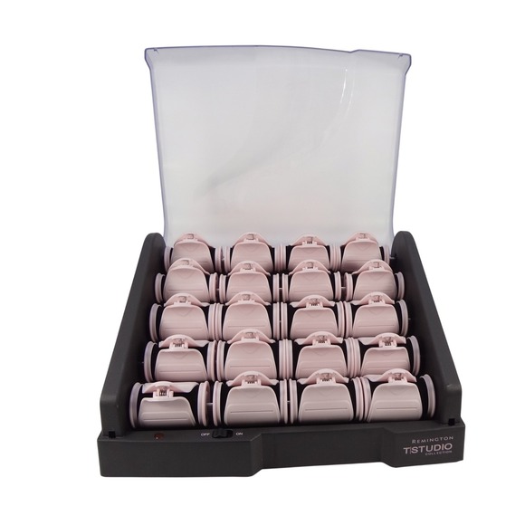 Remington Other - Remington T Studio Collection Heated Hair Roller Set 20 Pink Rollers with Clips